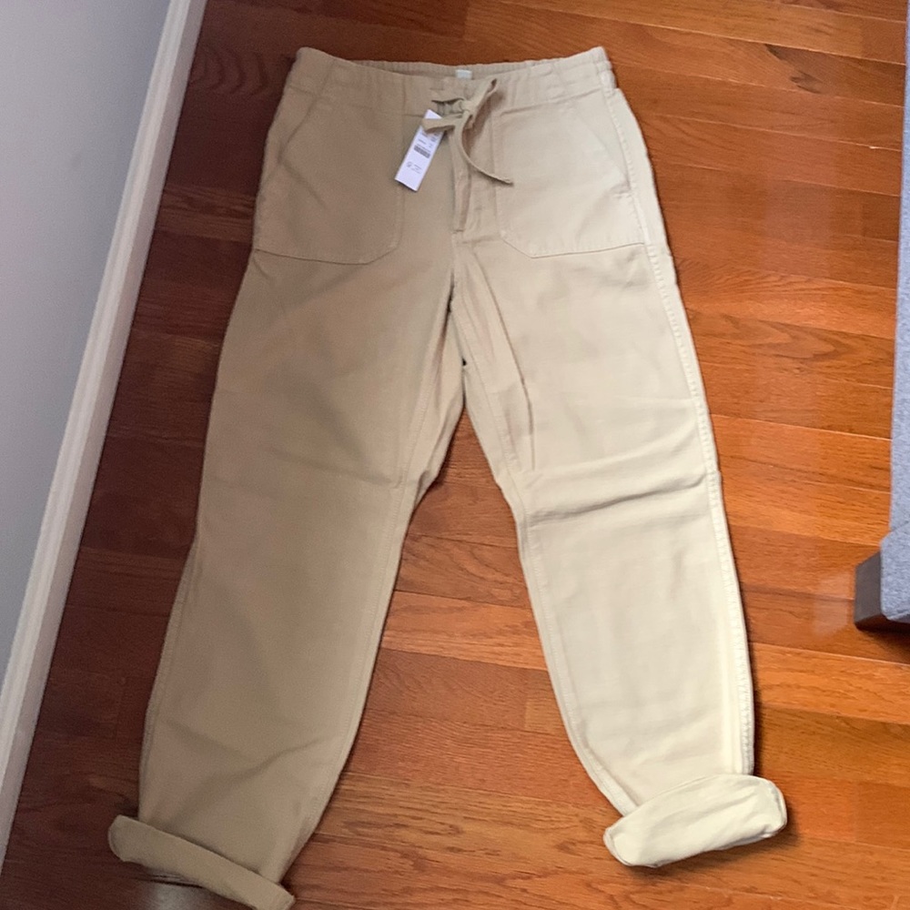 Khaki tie Jcrew pants